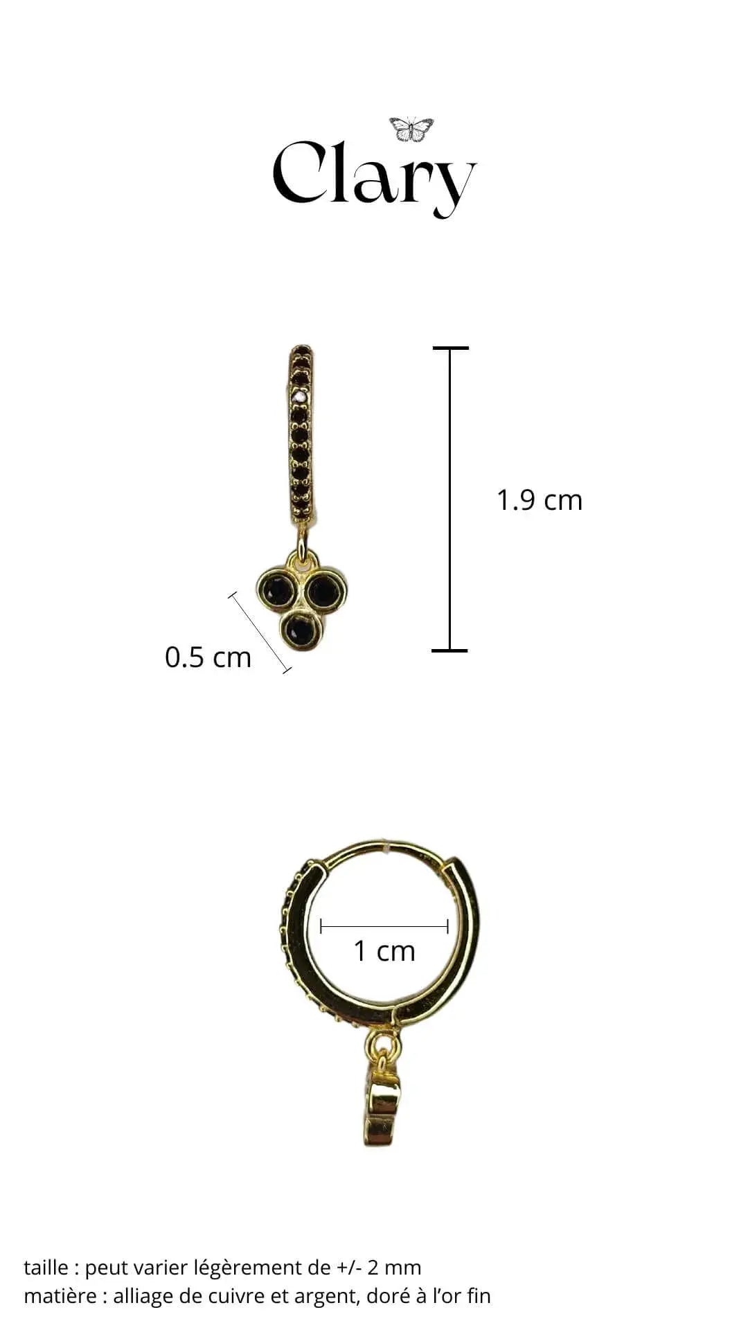 boucle d'oreille pour femme doré