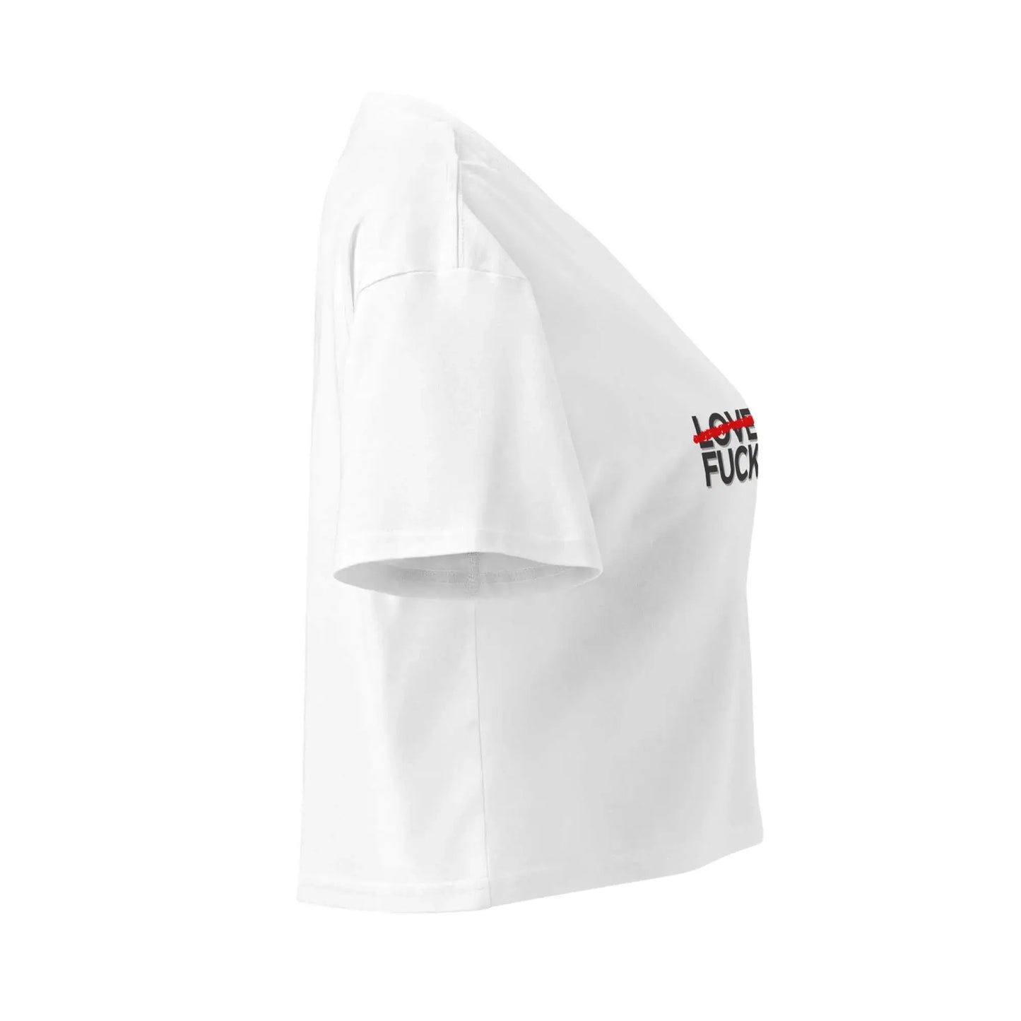 crop top blanc insultant