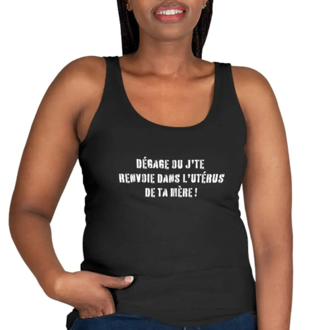 débardeur slogan marrant et insultant