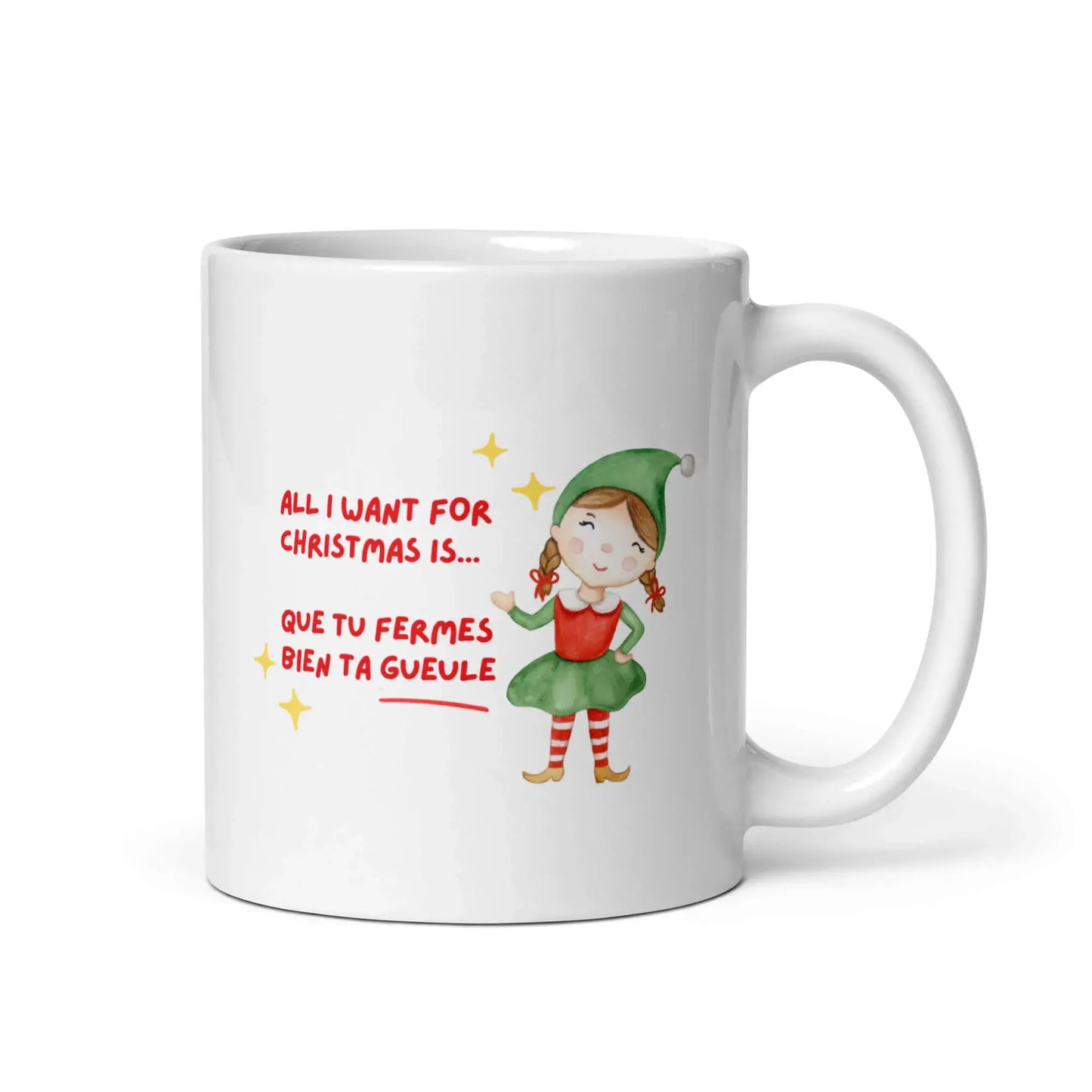 mug humoristique parfait pour un cadeau de Noël décalé et drôle