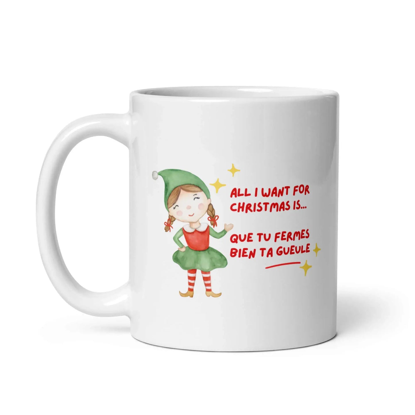 mug humoristique insulte punchline piquante spécial Noël
