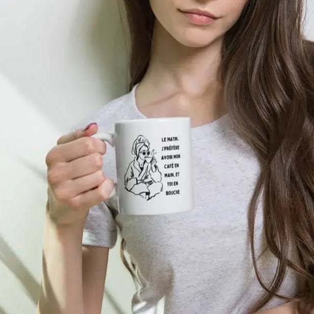 Mug parfait pour les fans d’humour osé et café du matin
