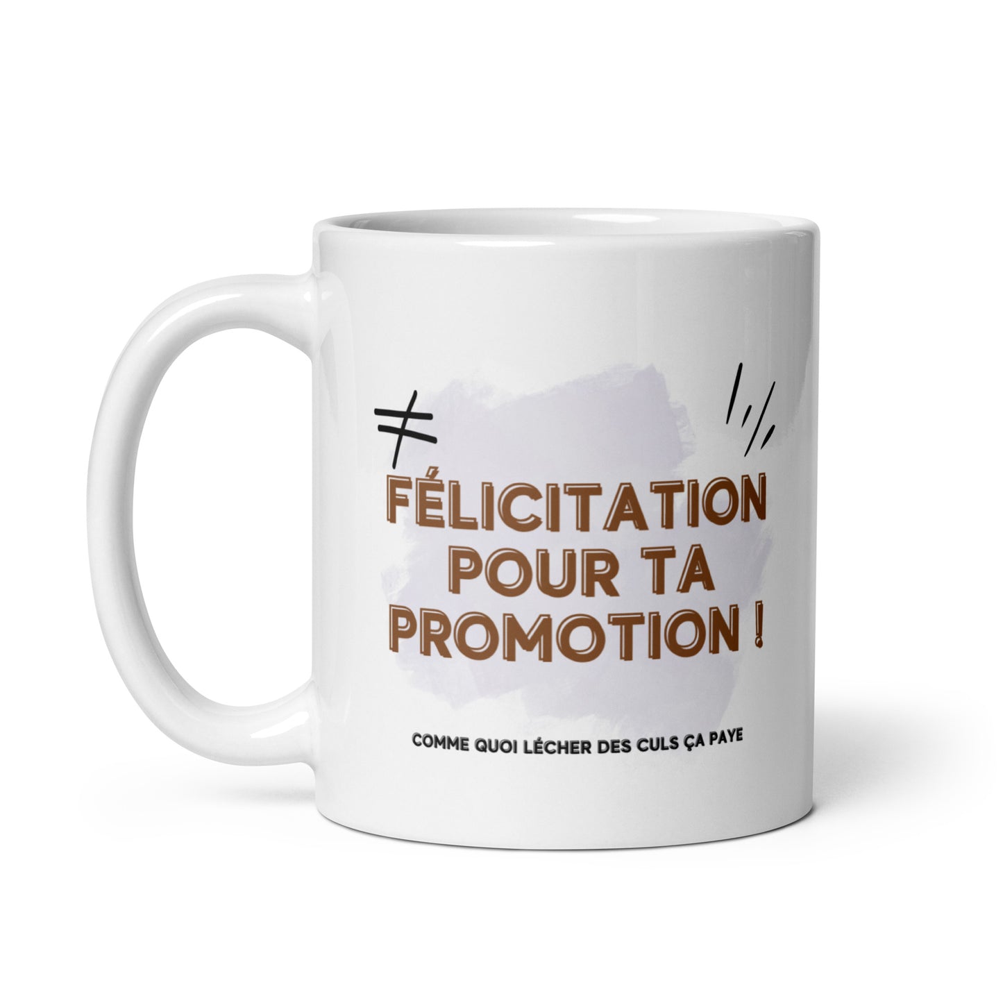 Mug clash collègue de bureau lèche-bottes et promotion