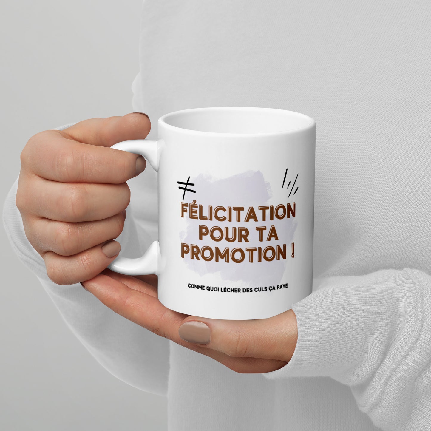 Mug humoristique pour un collègue lèche cul