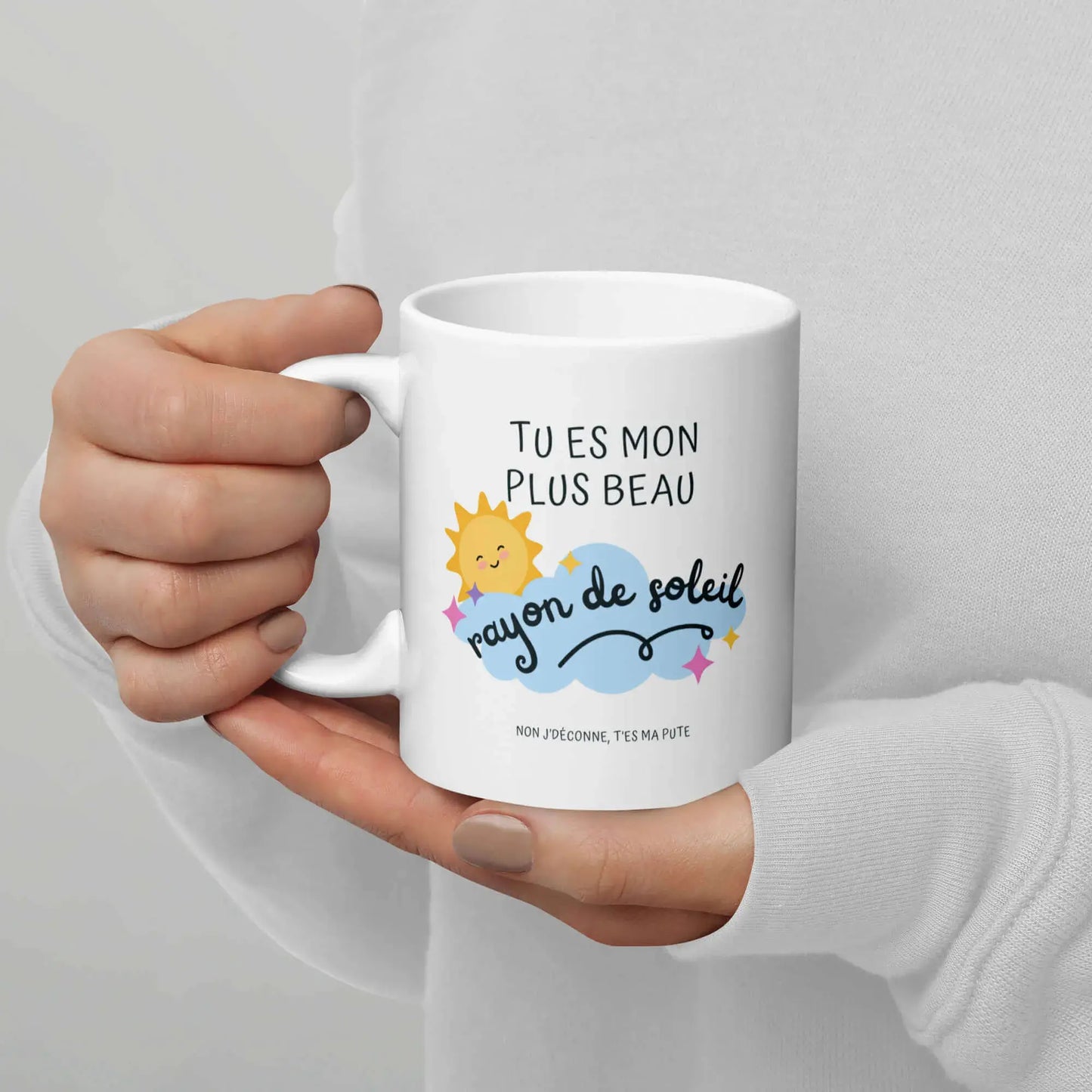 mug drôle et cash message sarcastique parfait pour un cadeau couple