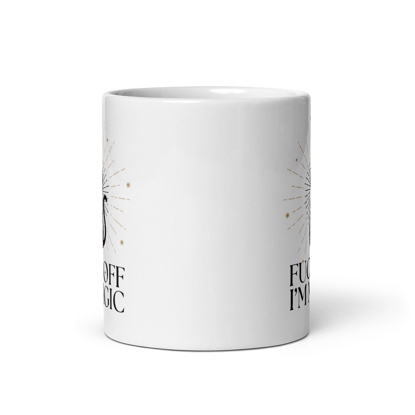 tasse à café motif sorcière et chat noir
