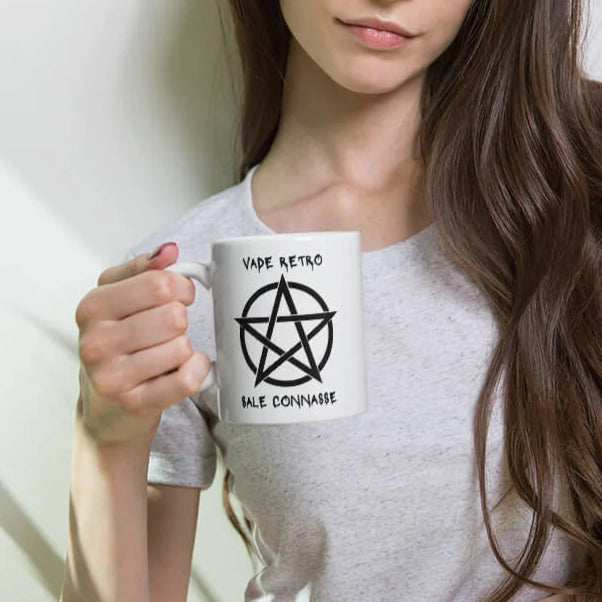 Mug humoristique et provocant pour éloigner les relous du matin