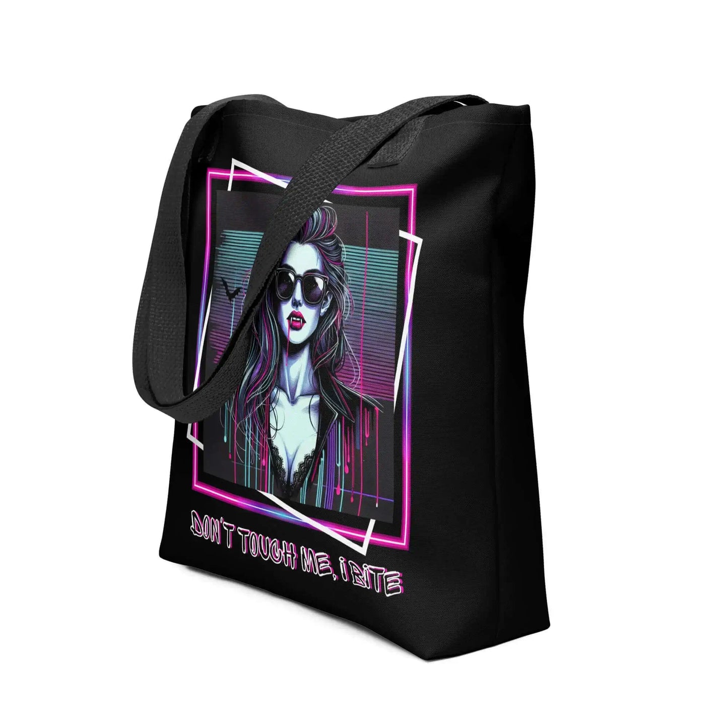 Tote bag vampire et phrase mordante