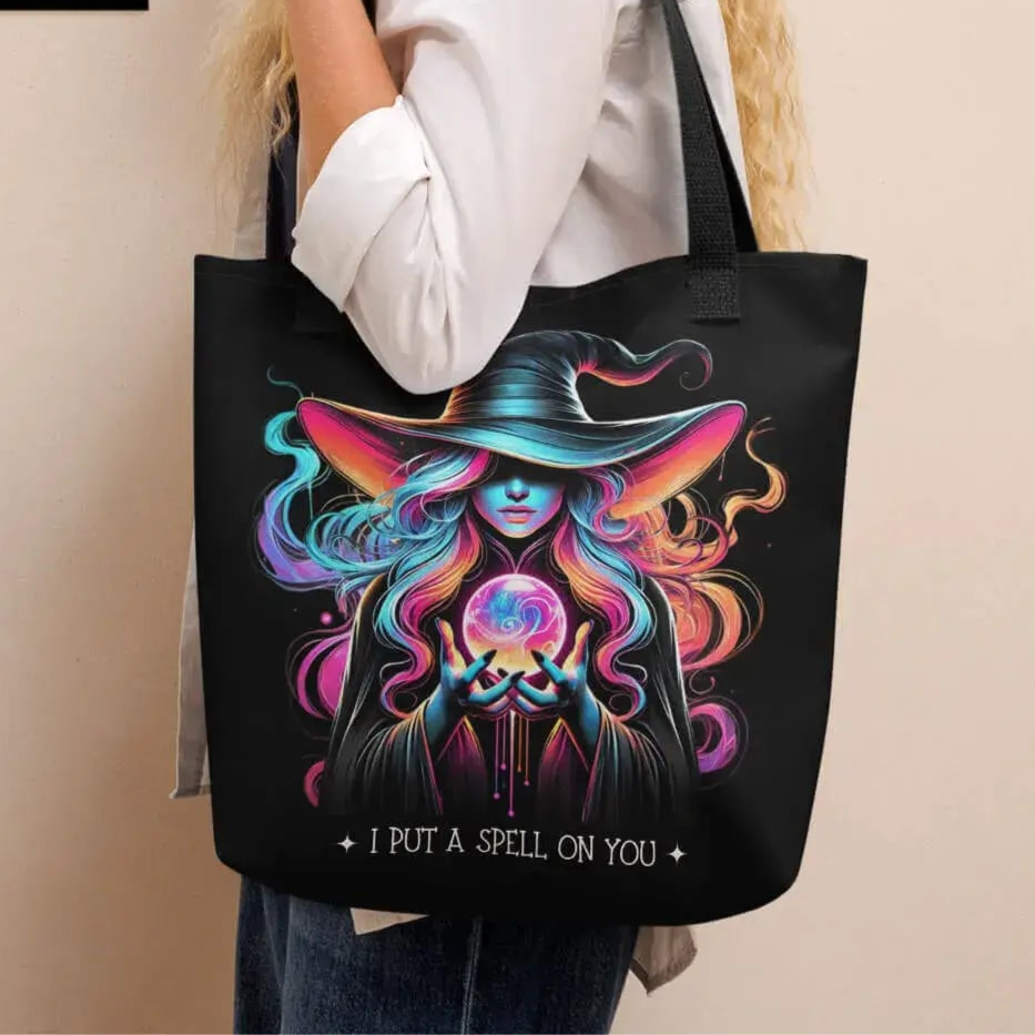 Tote bag ambiance witchy et arts divinatoires