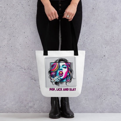 Tote-bag "Pop, Lick and Slay"