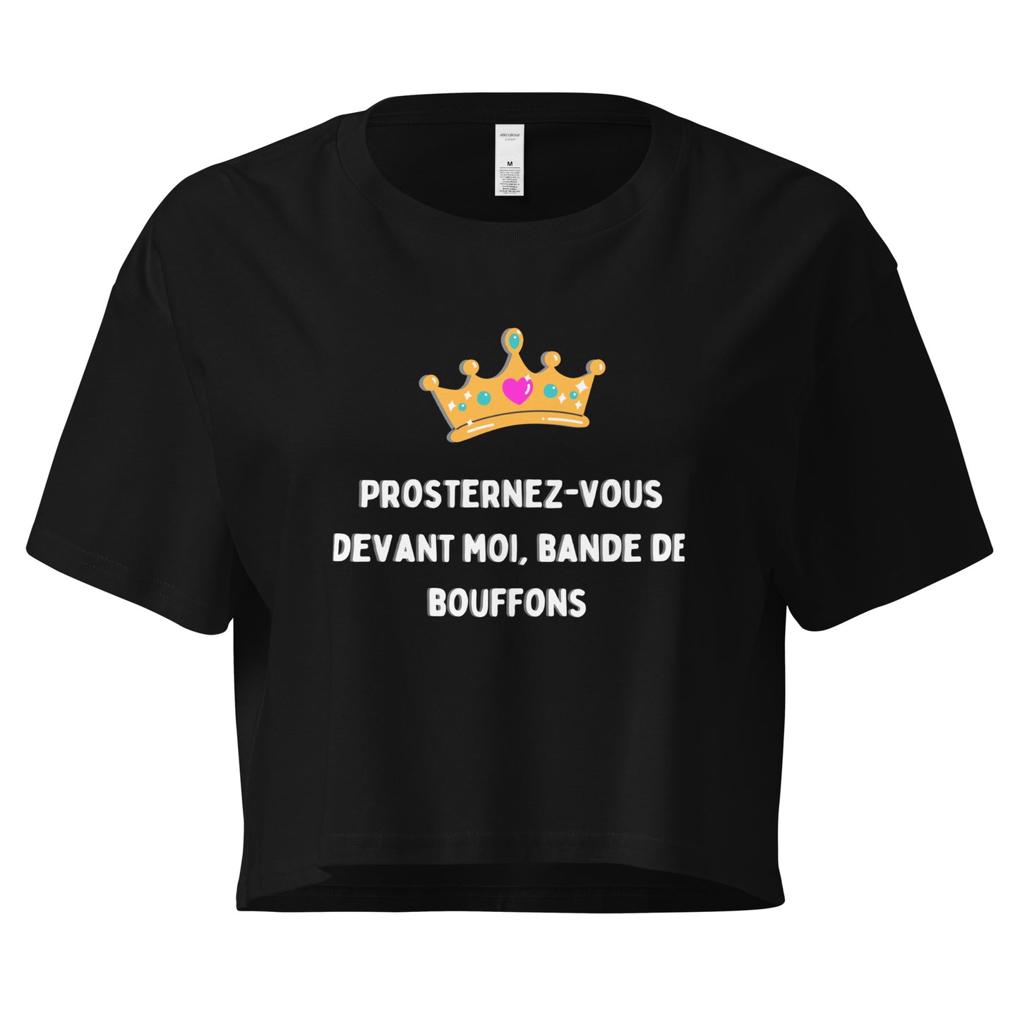 crop top message drôle