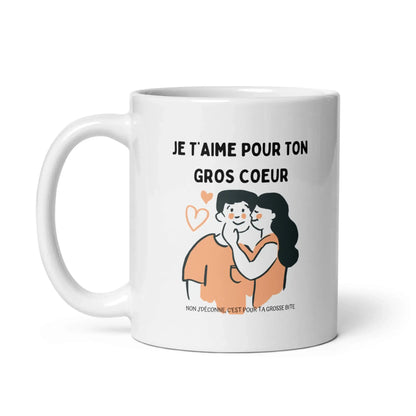 Mug humoristique couple avec phrase osée et provocante