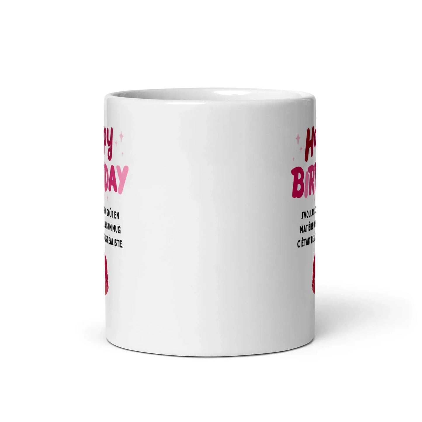 Mug anniversaire drôle avec punchline piquante et cadeau original