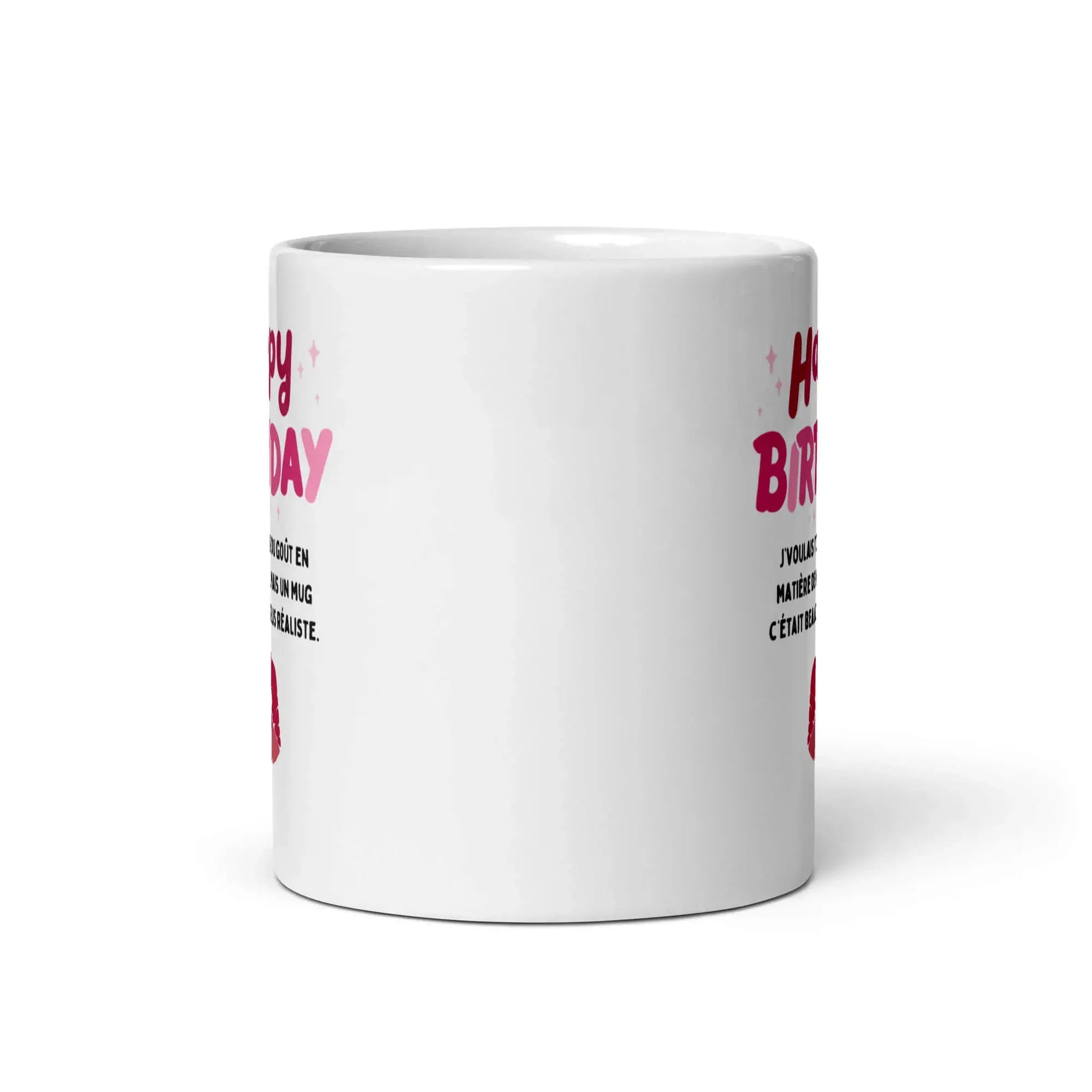 Mug anniversaire drôle avec punchline piquante et cadeau original
