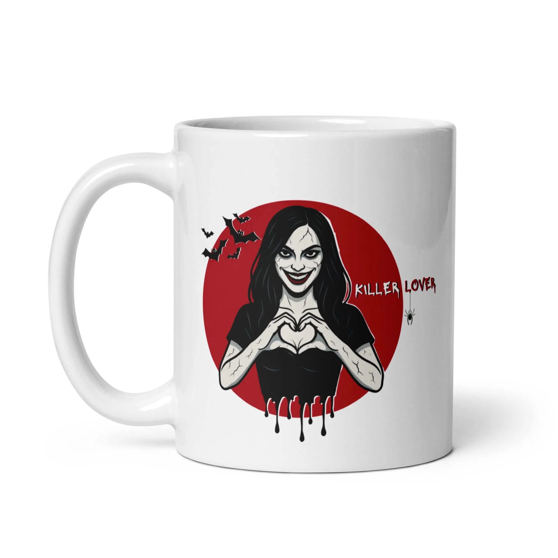 mug femme coeur sanglant