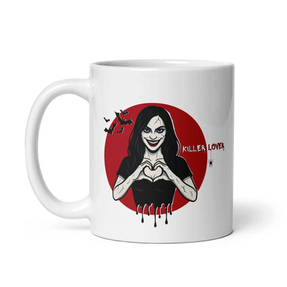 mug femme coeur sanglant