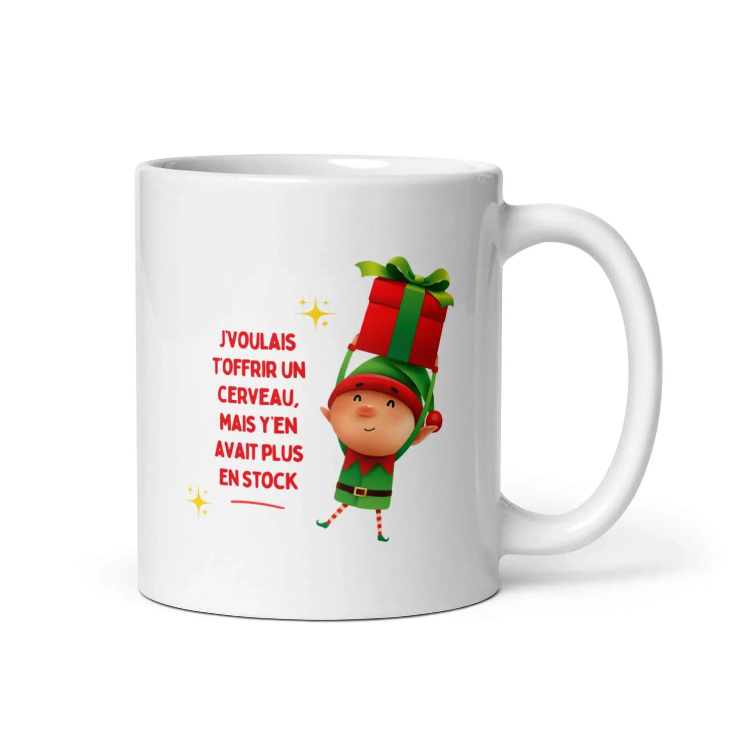 mug humoristique parfait pour ceux qui aiment les vannes même à Noël
