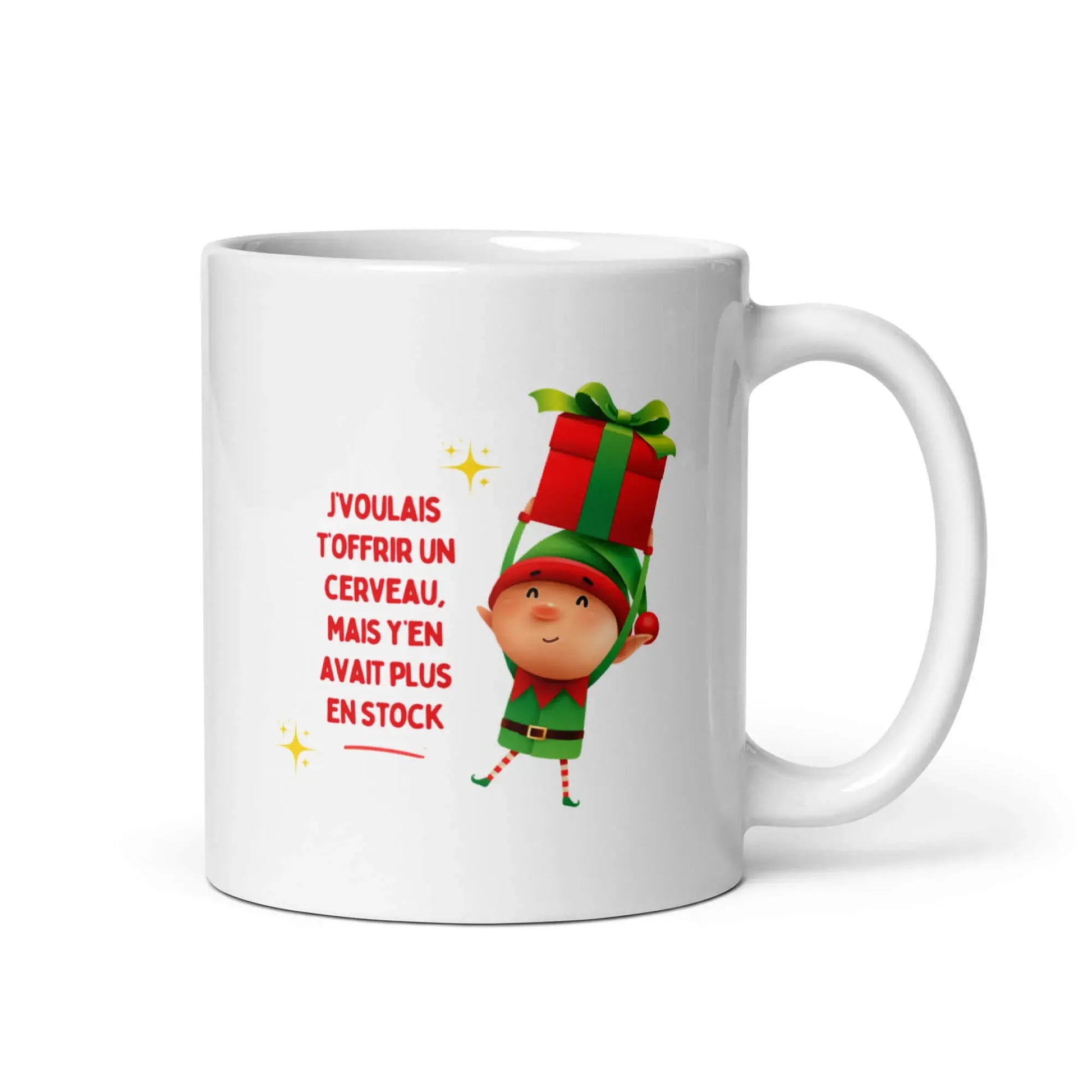 mug humoristique parfait pour ceux qui aiment les vannes même à Noël