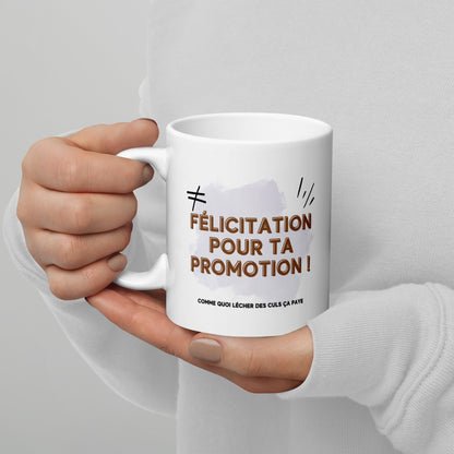 Mug humoristique pour un collègue lèche cul