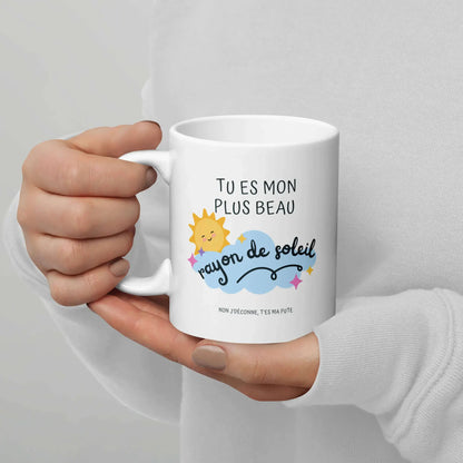 mug drôle et cash message sarcastique parfait pour un cadeau couple