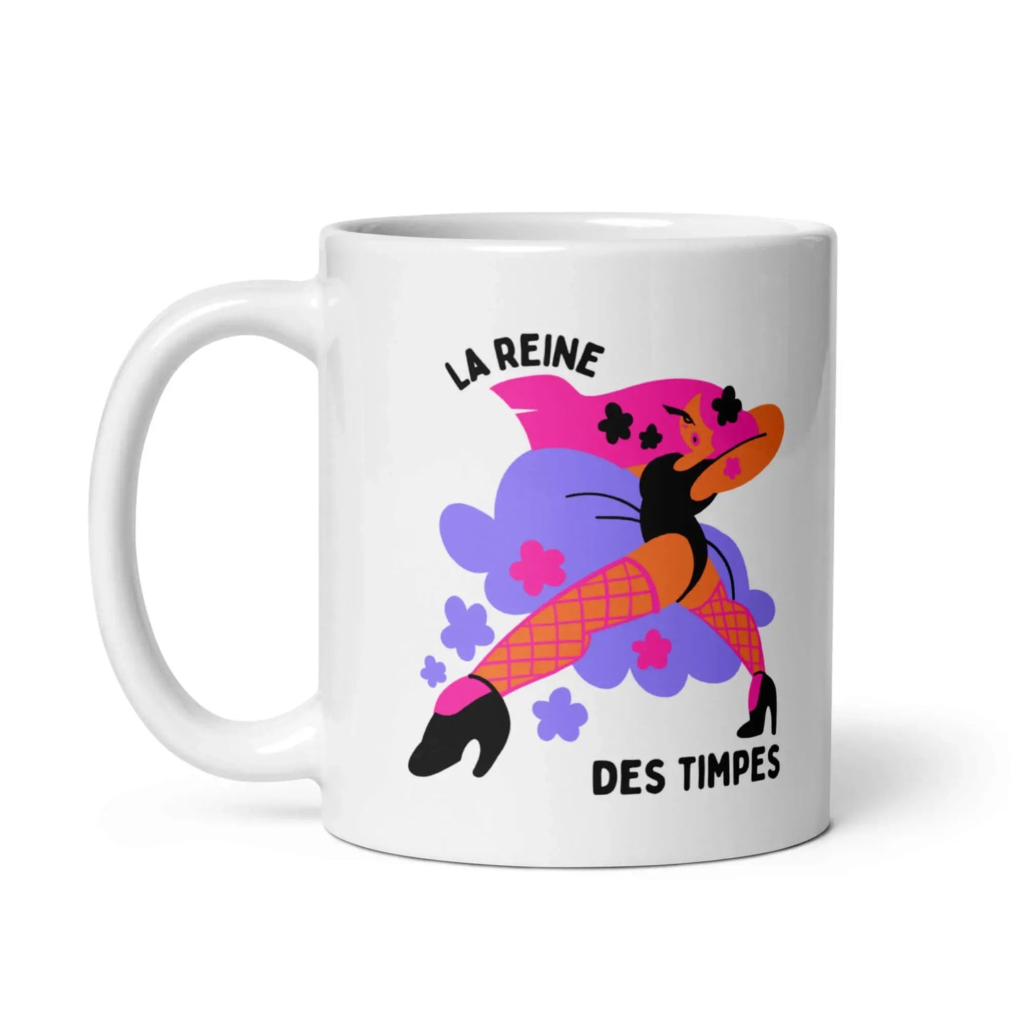 mug humoristique insolent reine des timpes phrase provocante et drôle