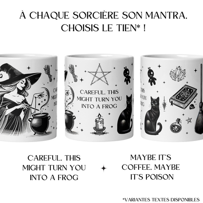 Mug sorcière avec slogans drôles et magiques
