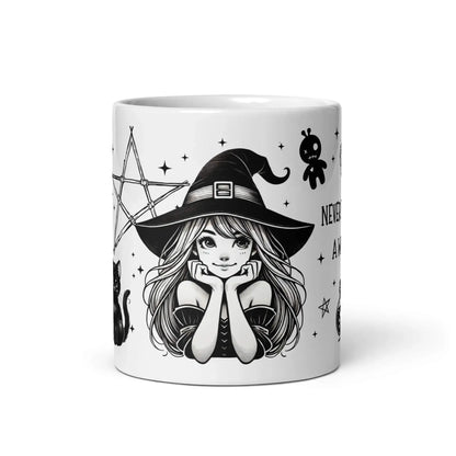 Mug magique avec illustration sorcière mignonne