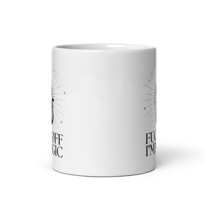 tasse à café motif sorcière et chat noir