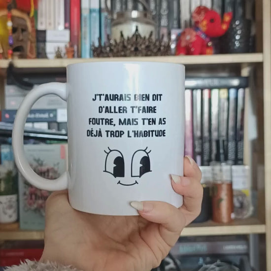 mug humoristique insolent punchline cash et provocante
