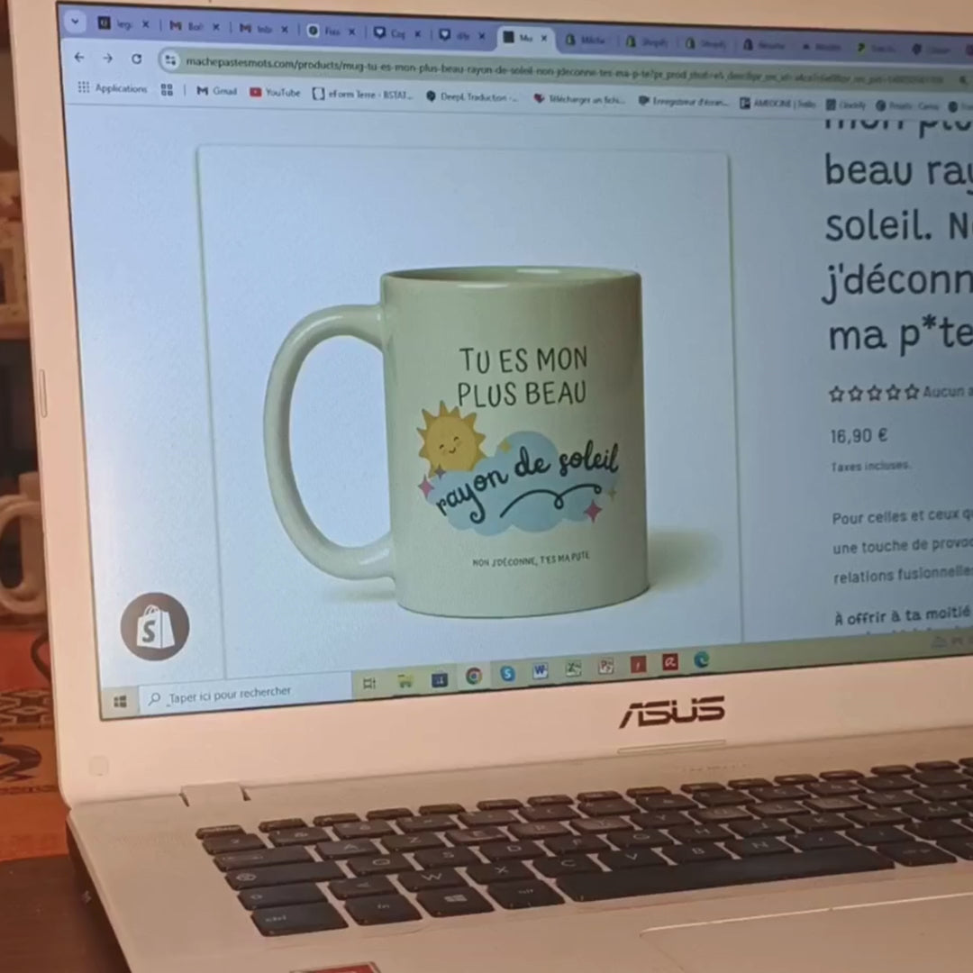 mug humoristique amour et insulte