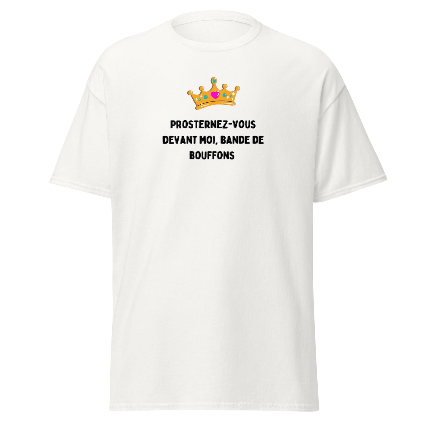 t-shirt humoristique prosternez-vous devant moi