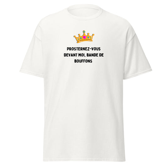 t-shirt humoristique prosternez-vous devant moi