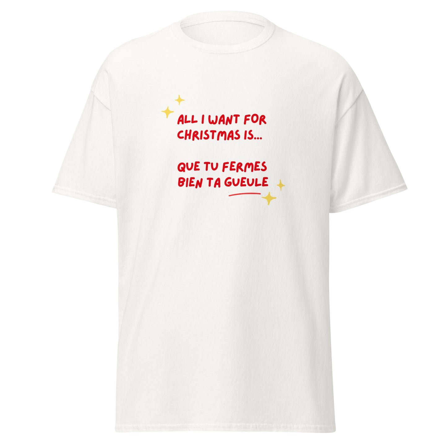 t-shirt unisexe humour et insulte de Noël