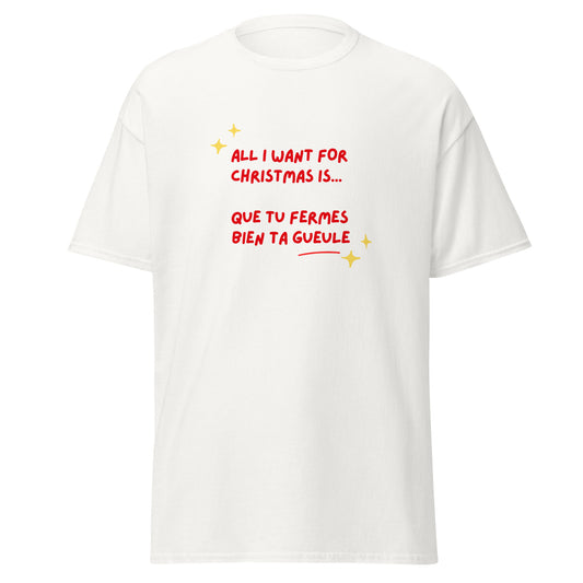 t-shirt unisexe humour et insulte de Noël