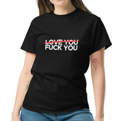 t-shirt insultant fuck you