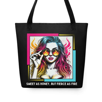 Tote bag message badass douceur et force