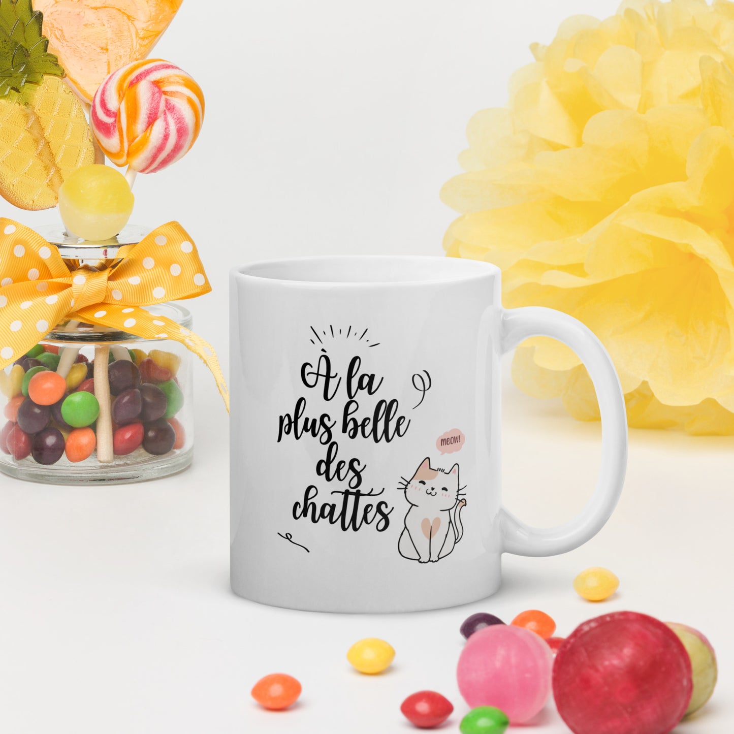 Mug "À la plus belle des chattes"